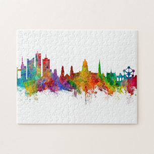 Quebra-cabeça Bruxelas Bélgica Skyline