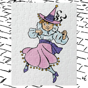 Quebra-cabeça Bruxo Vintage de Oz, Garota Dançante Munchkin Fofa