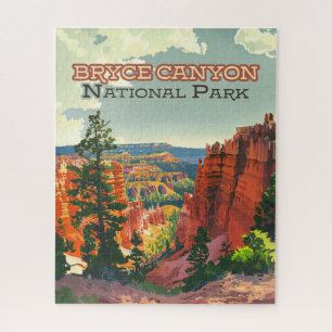 Quebra-cabeça Bryce Canyon National Park Utah Hoodoo Retro