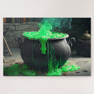 Quebra-cabeça Bubbling Witch's Cauldron Halloween