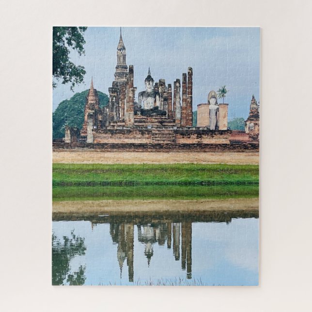 Quebra-cabeça Buda na Tailândia, Província de Sukhothai (Vertical)