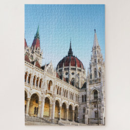 Quebra-cabeça Budapest Hungria Parlamento Edifício Foto Viagem