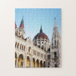 Quebra-cabeça Budapest Hungria Parlamento Edifício Foto Viagem
