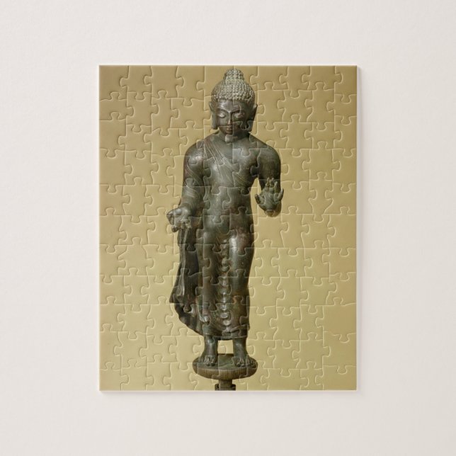 Quebra-cabeça Buddha, Gupta, Phopnar (bronze) (Vertical)