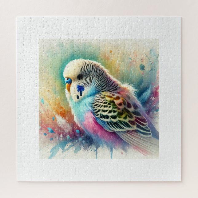 Quebra-cabeça Budgerigar in Colorful Harmony 171024AREF122 - Wat (Vertical)