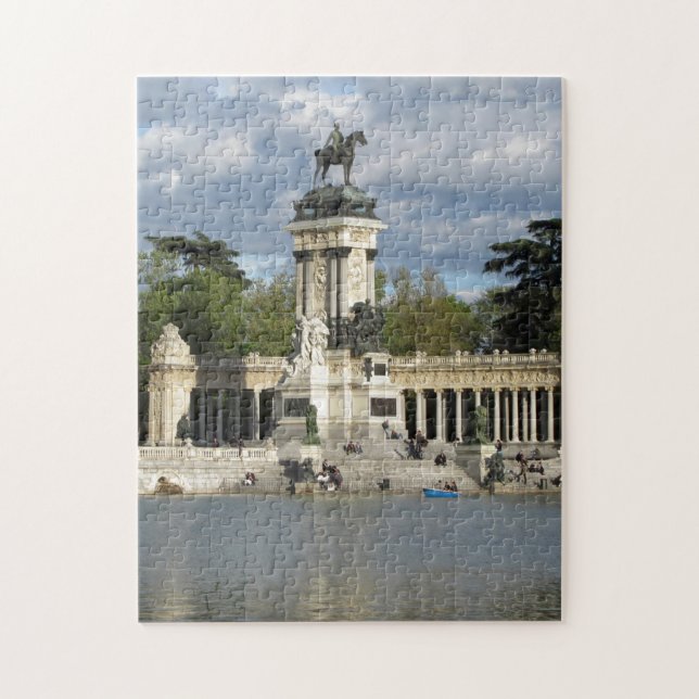 Quebra-cabeça Buen Retiro Park, cidade de Madri, Espanha (Vertical)