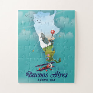 Quebra-cabeça Buenos Aires, poster de viagens da Argentina