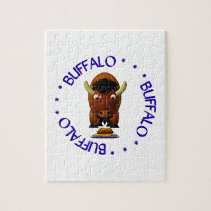 Quebra-cabeça Búfalo-Cute com Carne de Bovino em Weck e Salas de