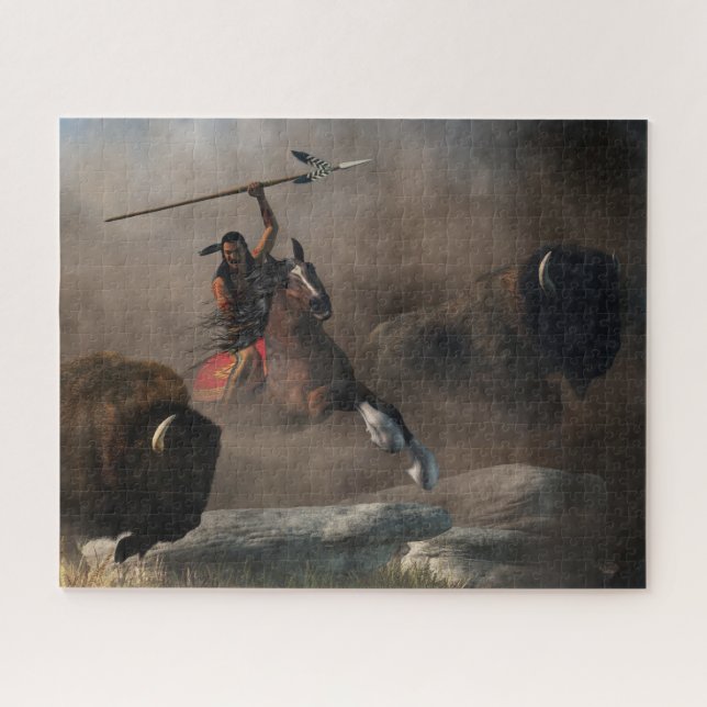 Quebra-cabeça Buffalo Hunt (Horizontal)