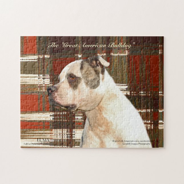 Quebra-cabeça Buldogue Americano excelente (Horizontal)