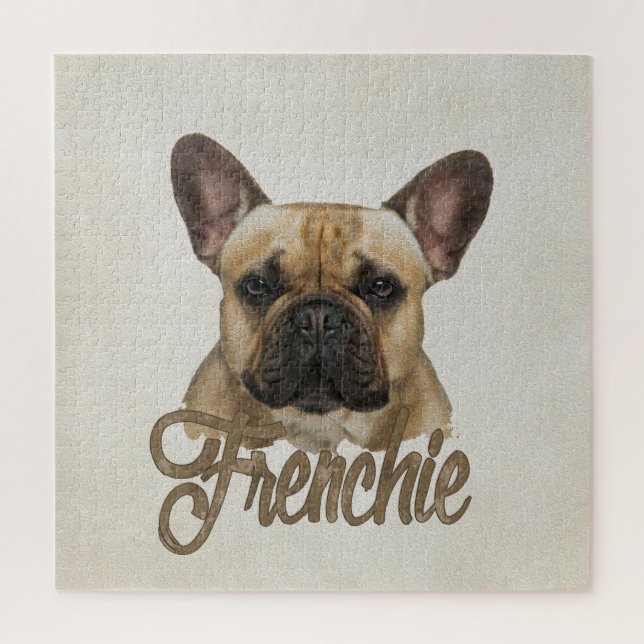 Quebra-cabeça Buldogue francês - cão de Frenchie (Vertical)