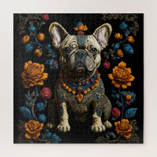 Quebra-cabeça Bulldog Francês do Folheto Mexicano