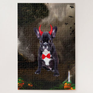 Quebra-cabeça Bulldog Francês em Fantasia de Halloween