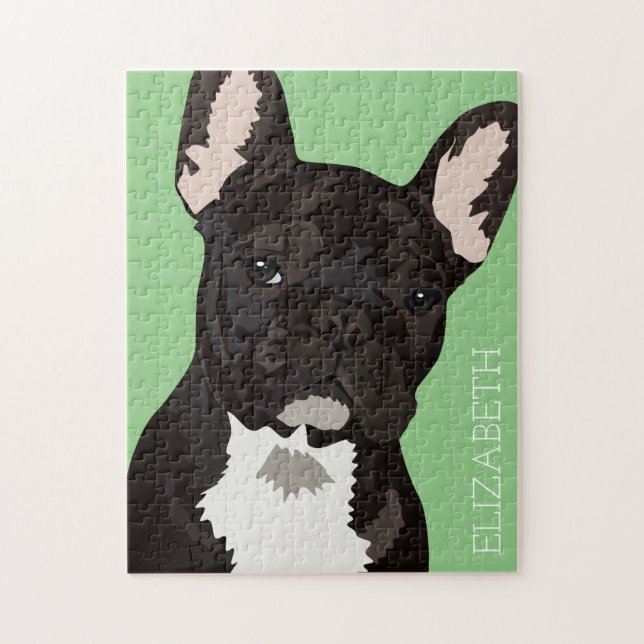 Quebra-cabeça Bulldog Francês Personalizado (Vertical)