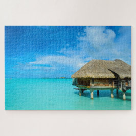 Quebra-cabeça Bungalow de Overwater na ilha de Bora Bora