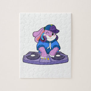 Quebra-cabeça Bunny como músico com Mixer