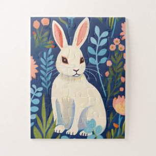 Quebra-cabeça Bunny Floral