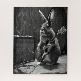 Quebra-cabeça Bunny tocando violão