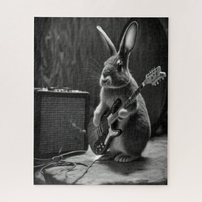 Quebra-cabeça Bunny tocando violão (Vertical)