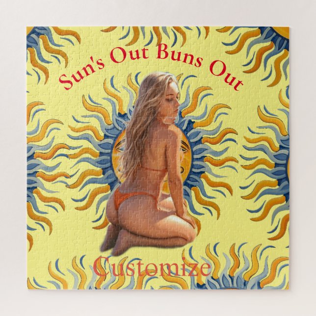 Quebra-cabeça Buns Out Bikini Beach Girl Thunder_Cove (Vertical)