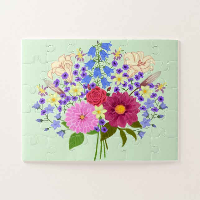 Quebra-cabeça Buquê de flores (Horizontal)