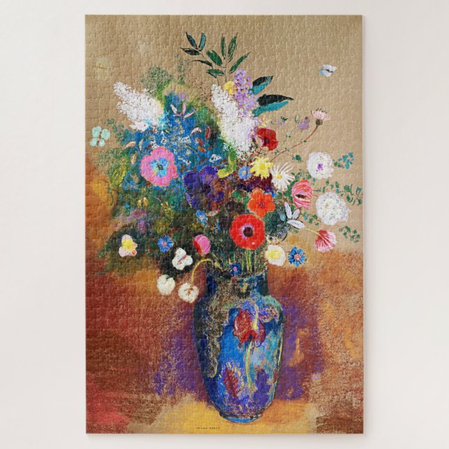 Quebra-cabeça Buquê de flores de Odilon Redon (Vertical)