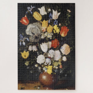 Quebra-cabeça Buquê de Flores em um Vaso Terrestre (1610)
