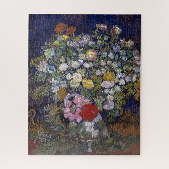 Quebra-cabeça Buquê de Flores em um Vaso | Van Gogh | (Vertical)