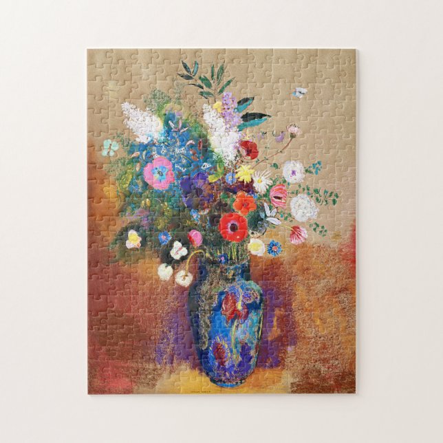 Quebra-cabeça Buquê de flores por Odilon Redon (Vertical)