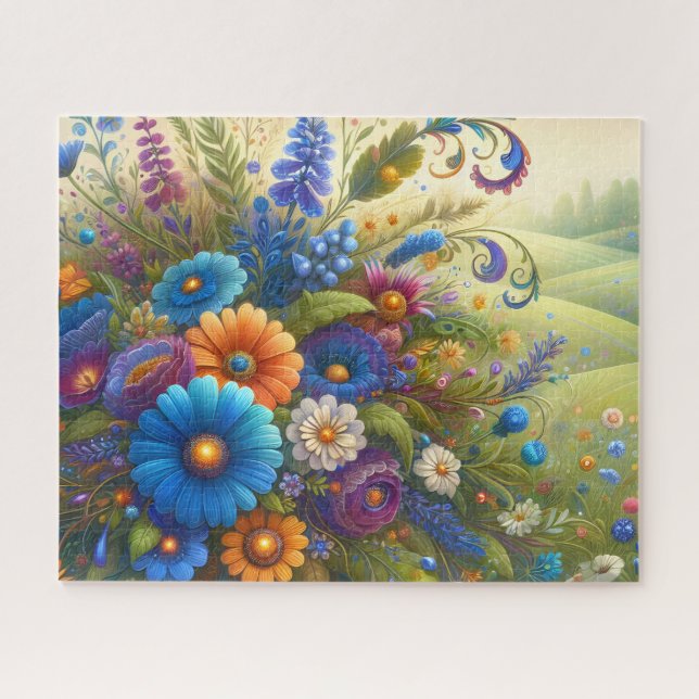 Quebra-cabeça Buquê de Flores Silvestres (Horizontal)