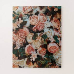 Quebra-cabeça Buquê de Rosas Rosa