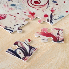 Quebra-cabeça Buquê do Dia dos Namorados / Arte de Rosas Salpica