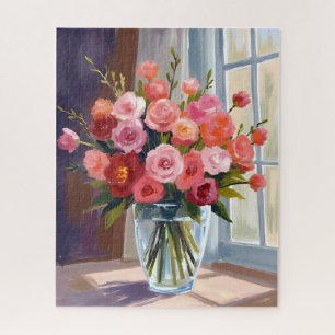 Quebra-cabeça Buquê Floral de Rosa de Outono