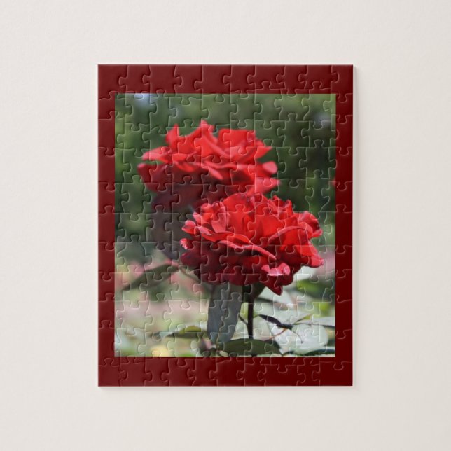 Quebra-cabeça Buquê vermelho (Vertical)
