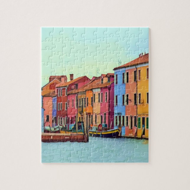 Quebra-cabeça BURANO - Veneza da laguna veneziana - Burano (Vertical)