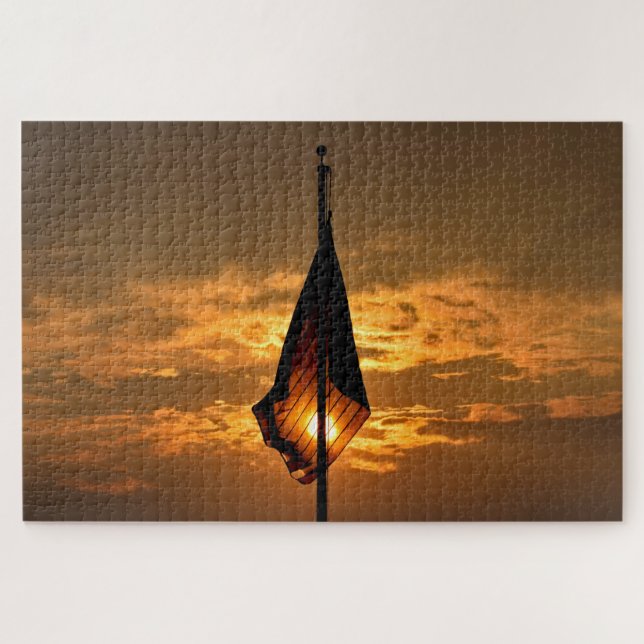 Quebra-cabeça Burning Sky Sunset - 20x30 - 1014 pcs. (Horizontal)