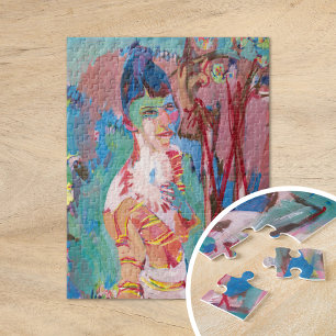 Quebra-cabeça Busto de uma Menina Colorida   Albert Müller