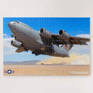 Quebra-cabeça C-17 GLOBEMASTER III (20x30 POLEGADAS)