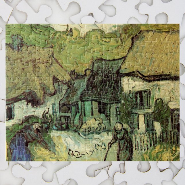 Quebra-cabeça Cabanas de Colmo em Jorgus por Vincent van Gogh (Criador carregado)