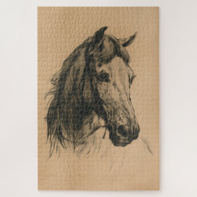 Quebra-cabeça Cabeça de Cavalo (por Heywood Hardy) (Vertical)