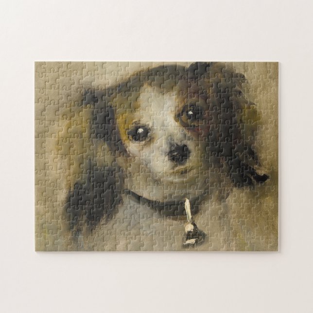 Quebra-cabeça Cabeça de um cão, 1870 (óleo em canvas) (Horizontal)