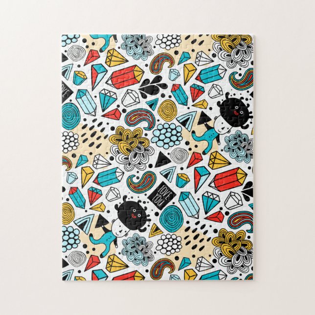 Quebra-cabeça Cabeça louca (Vertical)