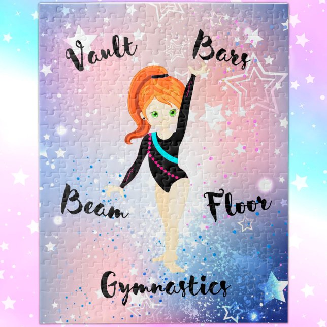 Quebra-cabeça Cabelo Gengibre, Olhos Verdes, Leotard Preto (Criador carregado)