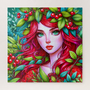 Quebra-cabeça Cabelo vermelho vibrante