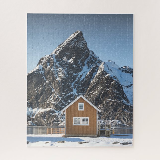 Quebra-cabeça Cabina Amarela Lofoten (Vertical)