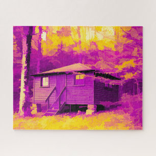 Quebra-cabeça Cabina no Allegany State Park NY Abstrato