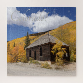 Quebra-cabeça Cabina russa nos Aspens brilhantes perto de Ouray