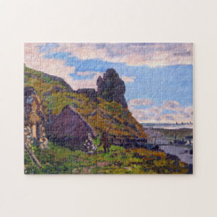 Quebra-cabeça Cabinas de Sainte-Adresse Monet Fine Art