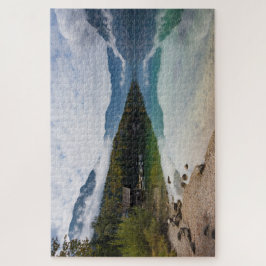 Quebra-cabeça Cabine no lago Bohinj em Slovenia