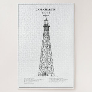 Quebra-cabeça Cabo Charles Lighthouse - Virgínia - BD